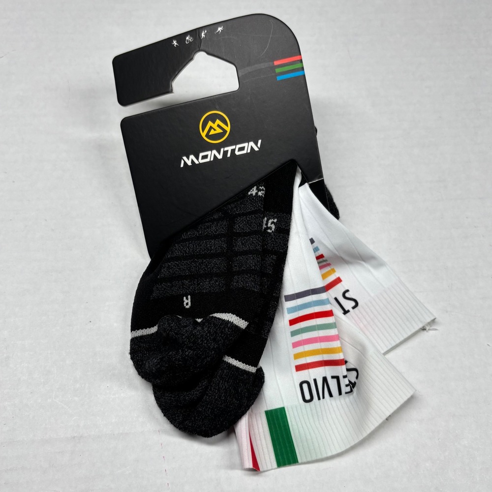 MONTON Cycling Socks Performance Breathable Athletic Sportswear‎ 42-45 XL NWT